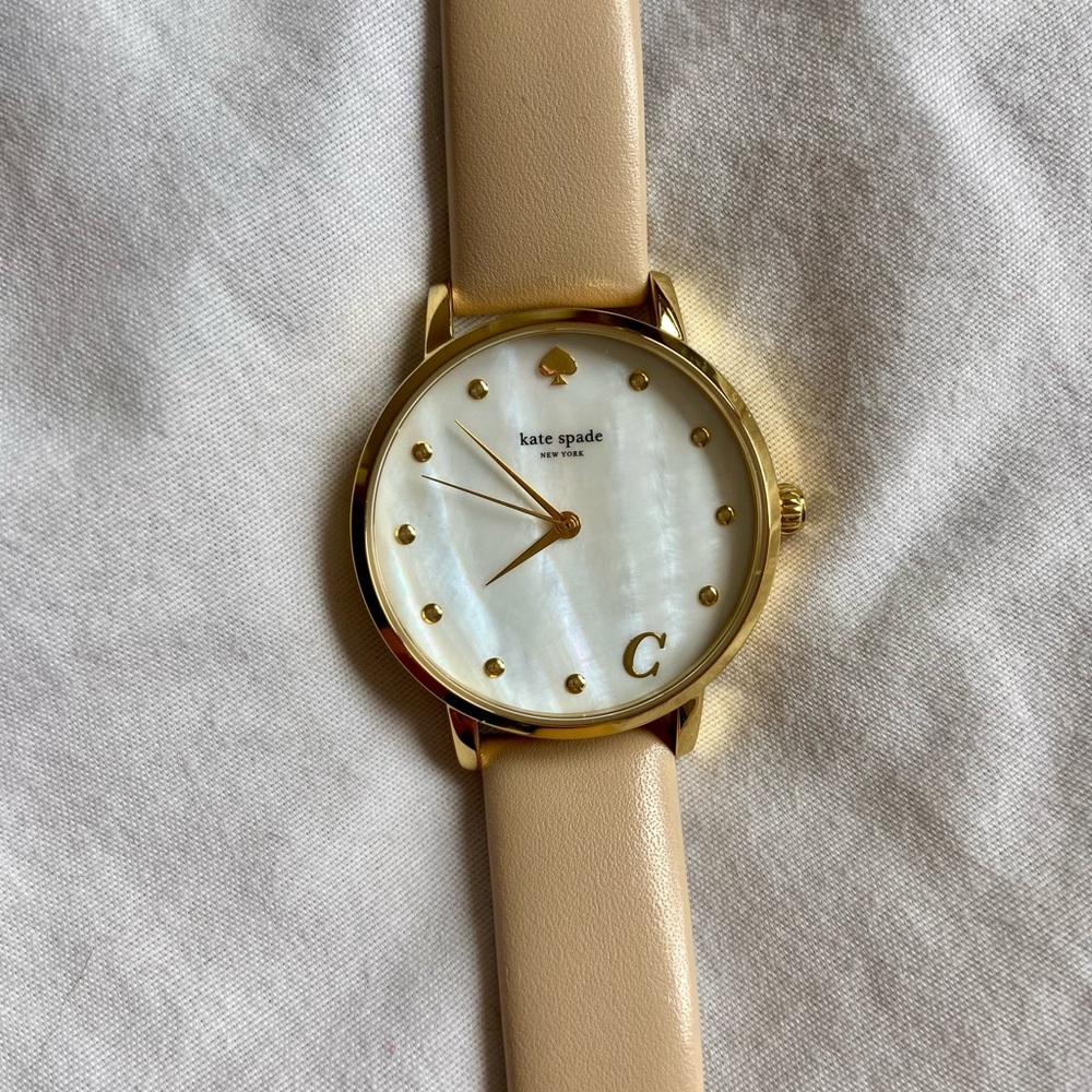Kate Spade Gold and Cream Elegant Watch